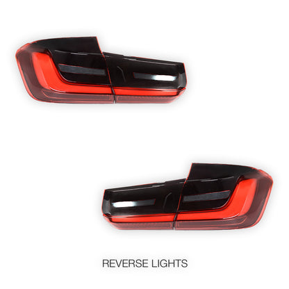 BMW 3 Series F30 / F80 / M3 (2011 - 2018) Update G80 M3 Style Sequential Smoked Full LED Tail Lights LH + RH