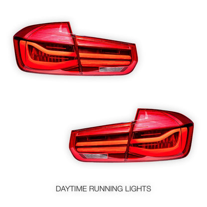 BMW 3 Series F30 / F80 / M3 (2012 - 2018) LCI Style Full LED Tail Lights LH + RH