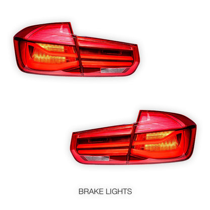 BMW 3 Series F30 / F80 / M3 (2012 - 2018) LCI Style Full LED Tail Lights LH + RH