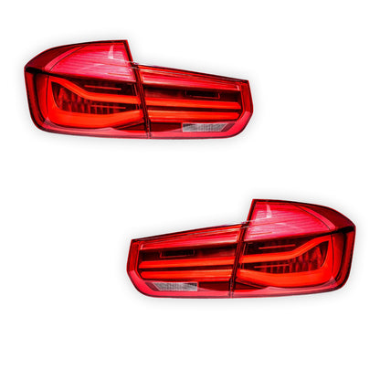 BMW 3 Series F30 / F80 / M3 (2012 - 2018) LCI Style Full LED Tail Lights LH + RH