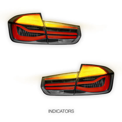 BMW 3 Series F30 / F80 / M3 (2012 - 2018) LCI Style Full LED Tail Lights LH + RH