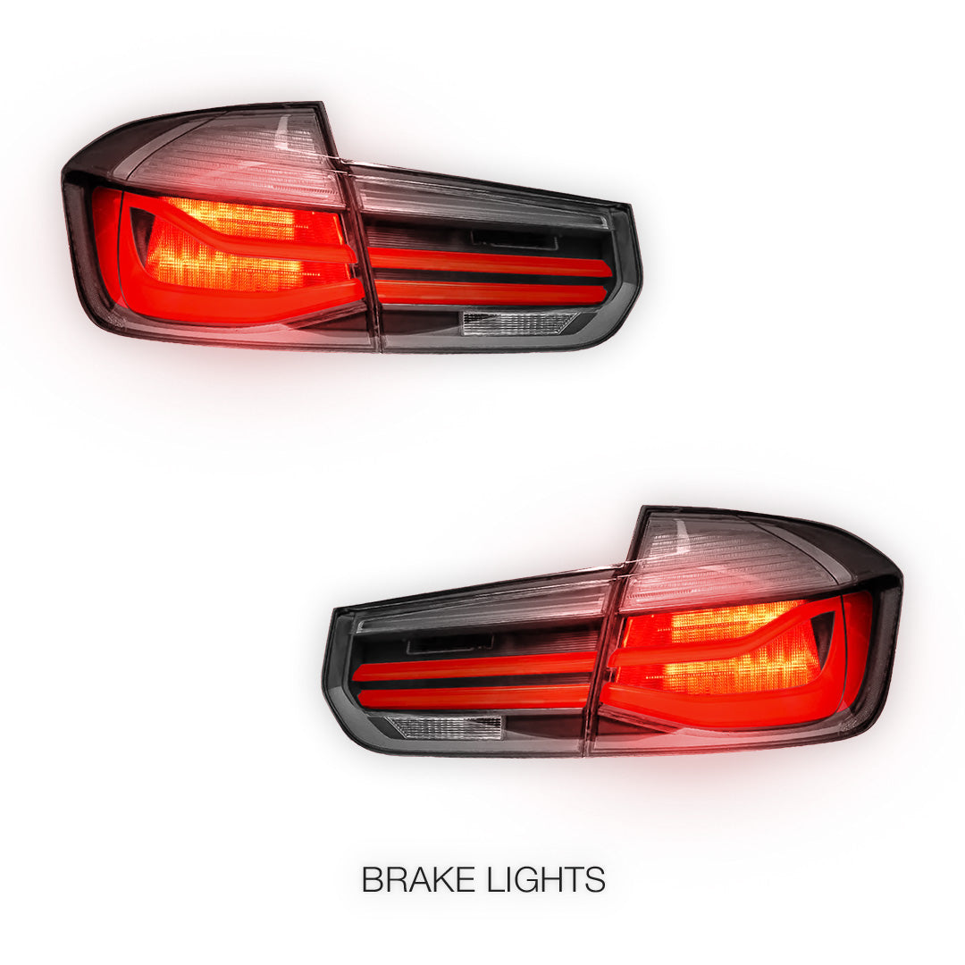 BMW 3 Series F30 / F80 / M3 (2012 - 2018) LCI Style Full LED Tail Lights LH + RH