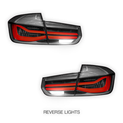 BMW 3 Series F30 / F80 / M3 (2012 - 2018) LCI Style Full LED Tail Lights LH + RH