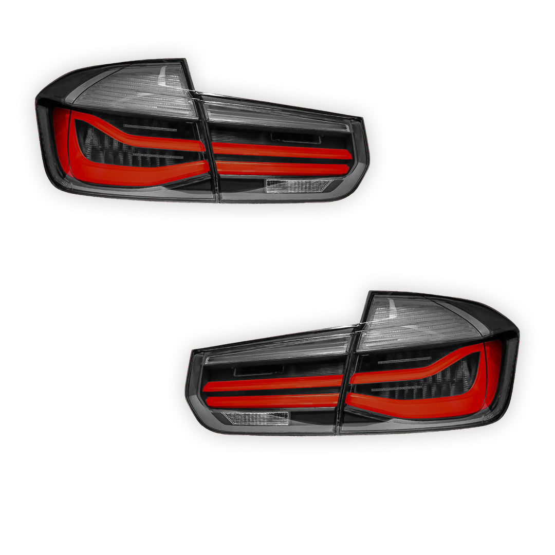 BMW 3 Series F30 / F80 / M3 (2012 - 2018) LCI Style Full LED Tail Lights LH + RH