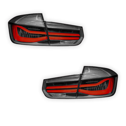 BMW 3 Series F30 / F80 / M3 (2012 - 2018) LCI Style Full LED Tail Lights LH + RH