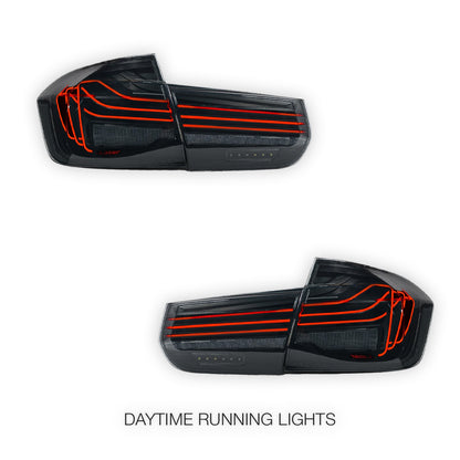 BMW 3 Series F30 / F80 / M3 (2011 - 2018) Update CSL Laser Style Sequential Smoked Full LED Tail Lights LH + RH