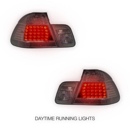 BMW 3 Series E46 (2003 - 2005) Smoked Black LED Tail Lights LH + RH