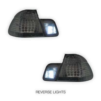 BMW 3 Series E46 (2003 - 2005) Smoked Black LED Tail Lights LH + RH