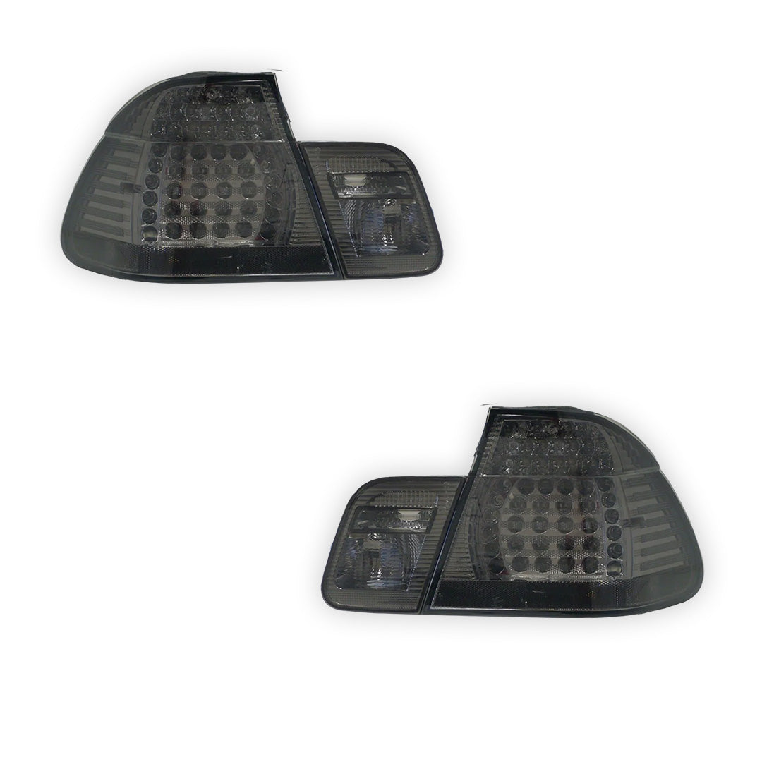 BMW 3 Series E46 (2003 - 2005) Smoked Black LED Tail Lights LH + RH