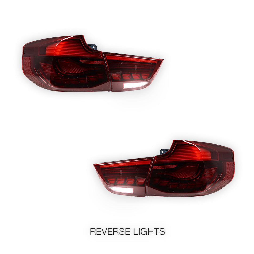 BMW 3 Series F34 (2013 - 2016) Sequential Full Red OLED Tail Lights LH + RH