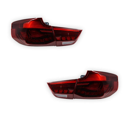 BMW 3 Series F34 (2013 - 2016) Sequential Full Red OLED Tail Lights LH + RH