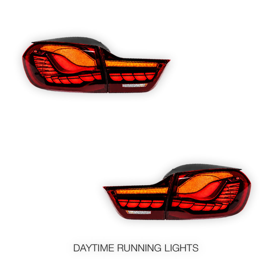 BMW 4 Series F32 / F33 / F36 / F82 / F83 (2013 - 2020) Sequential DUAL OLED Full LED Tail Lights LH + RH