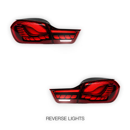 BMW 4 Series F32 / F33 / F36 / F82 / F83 (2013 - 2020) Sequential DUAL OLED Full LED Tail Lights LH + RH