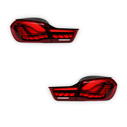 BMW 4 Series F32 / F33 / F36 / F82 / F83 (2013 - 2020) Sequential DUAL OLED Full LED Tail Lights LH + RH