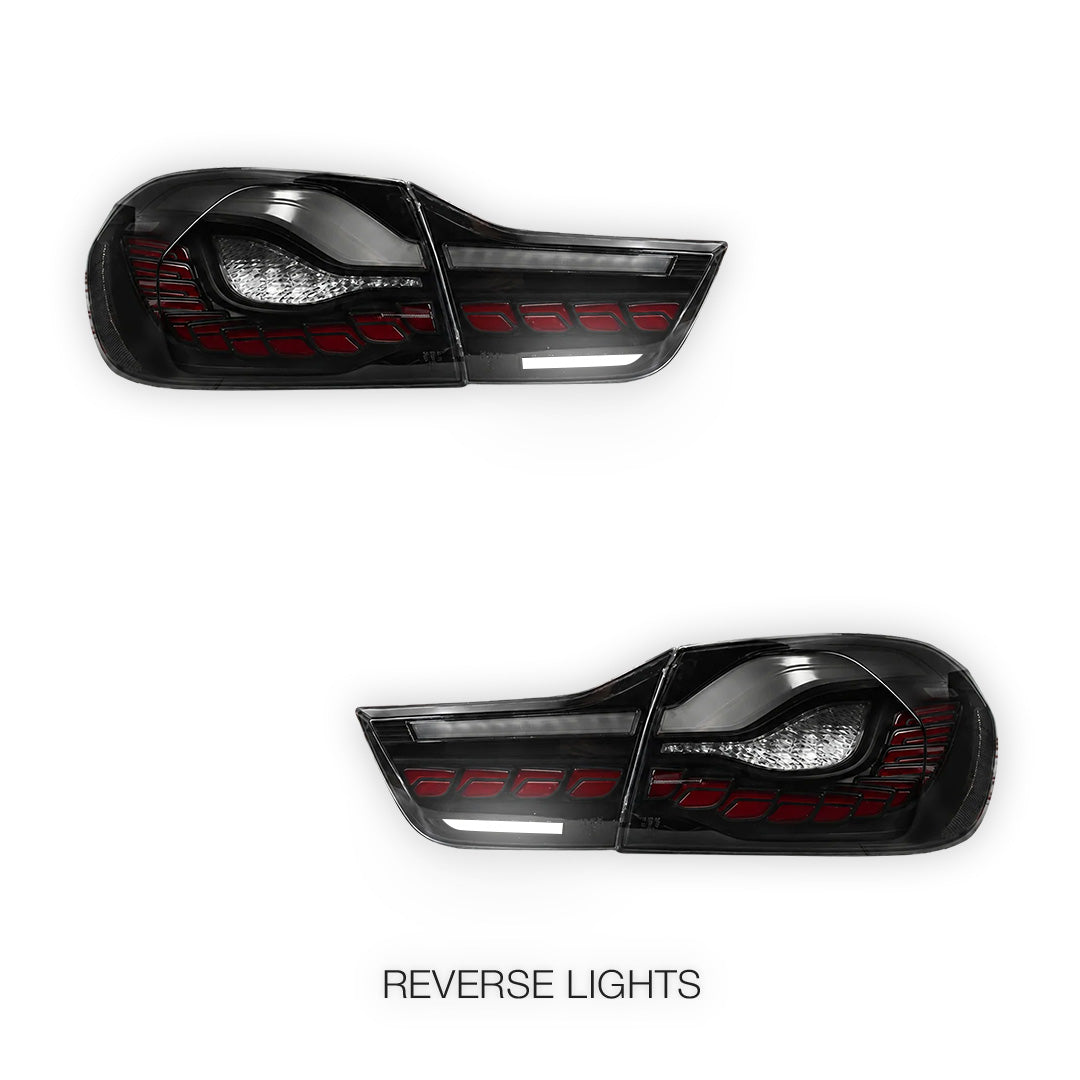 BMW 4 Series F32 / F33 / F36 / F82 / F83 (2013 - 2020) Sequential DUAL OLED Smoked Full LED Tail Lights LH + RH