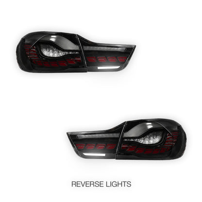 BMW 4 Series F32 / F33 / F36 / F82 / F83 (2013 - 2020) Sequential DUAL OLED Smoked Full LED Tail Lights LH + RH