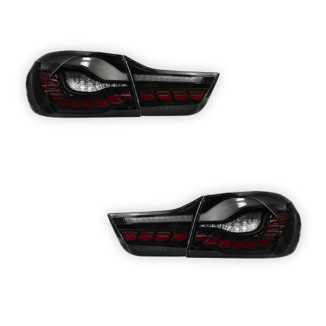 BMW 4 Series F32 / F33 / F36 / F82 / F83 (2013 - 2020) Sequential DUAL OLED Smoked Full LED Tail Lights LH + RH