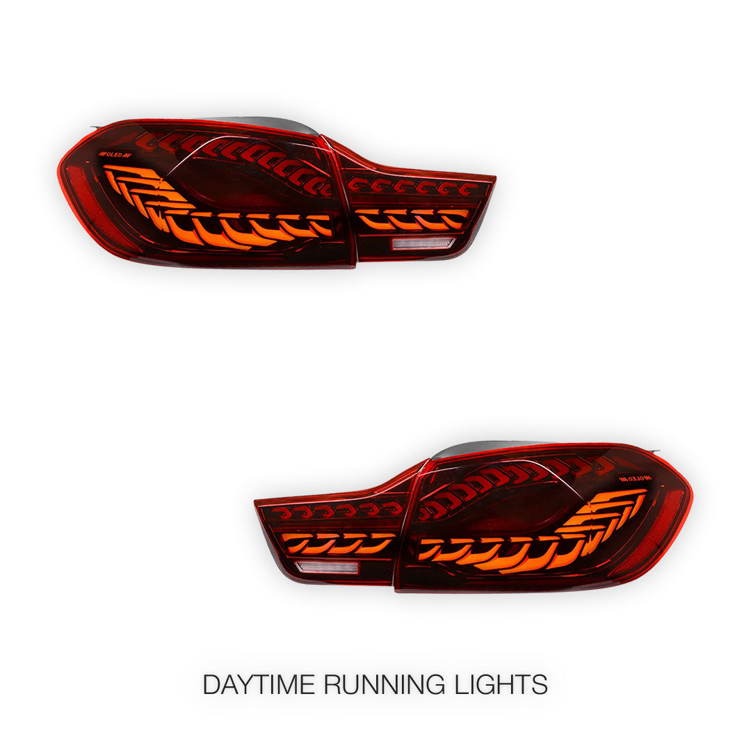 BMW 4 Series F32 / F33 / F36 / F82 / F83 (2013 - 2020) Sequential OLED Red Full LED Tail Lights LH + RH