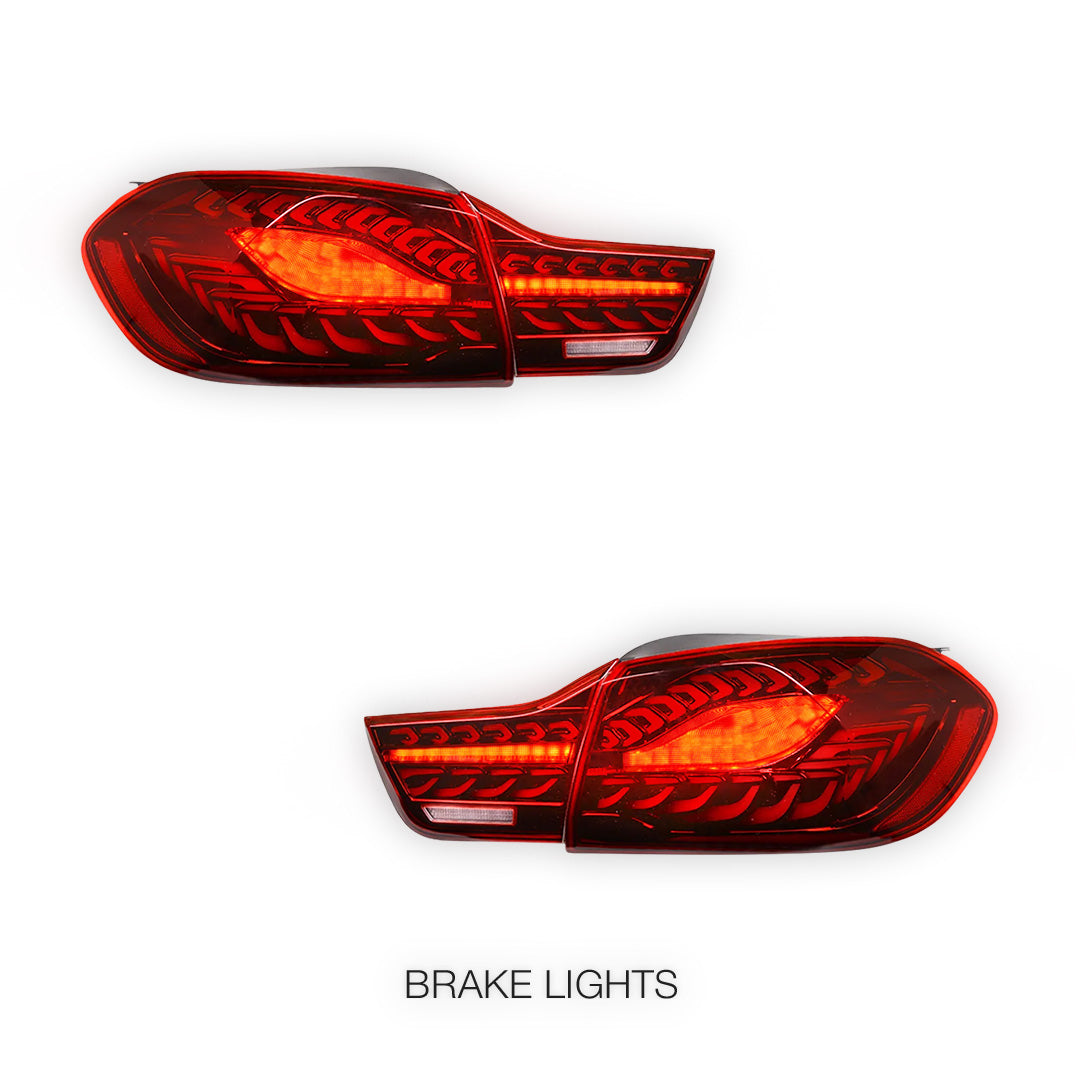 BMW 4 Series F32 / F33 / F36 / F82 / F83 (2013 - 2020) Sequential OLED Red Full LED Tail Lights LH + RH