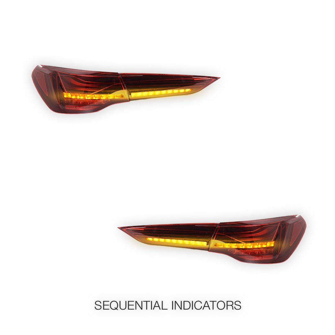 BMW 4 Series G22 / G23 / G26 / G82 / G83 (2020 - 2025) Update CSL Laser Style Sequential Full LED Tail Lights LH + RH