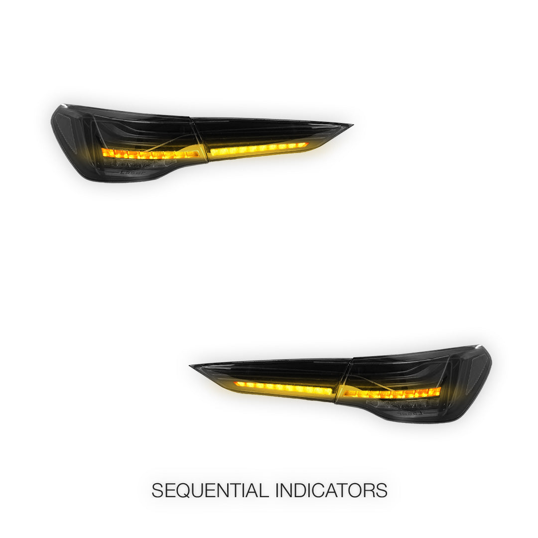 BMW 4 Series G22 / G23 / G26 / G82 / G83 (2020 - 2025) Update CSL Laser Style Sequential Full LED Tail Lights LH + RH