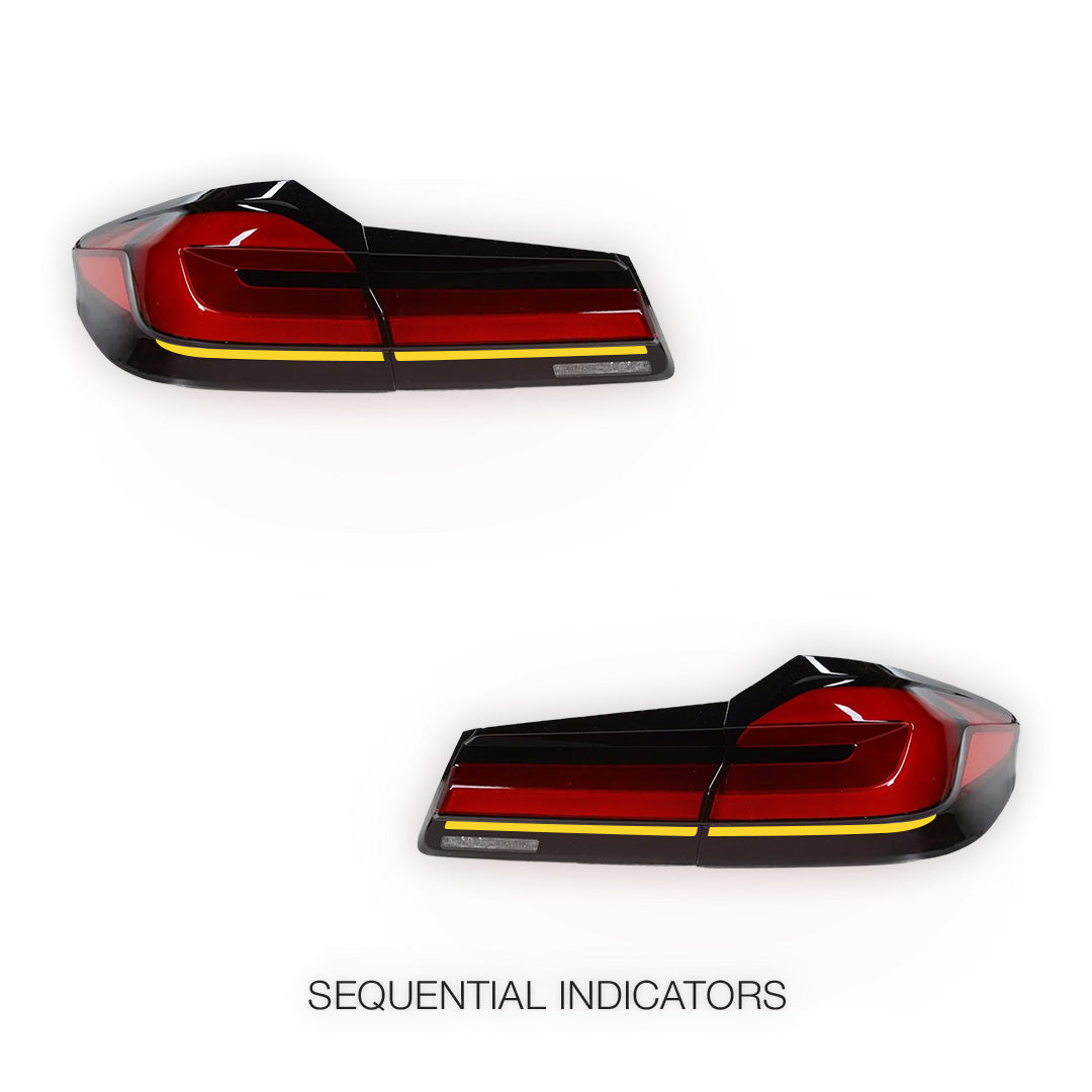 BMW 5 Series G30 (2017 - 2023) Sequential Full LED Tail Lights LH + RH