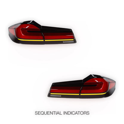 BMW 5 Series G30 (2017 - 2023) Sequential Full LED Tail Lights LH + RH