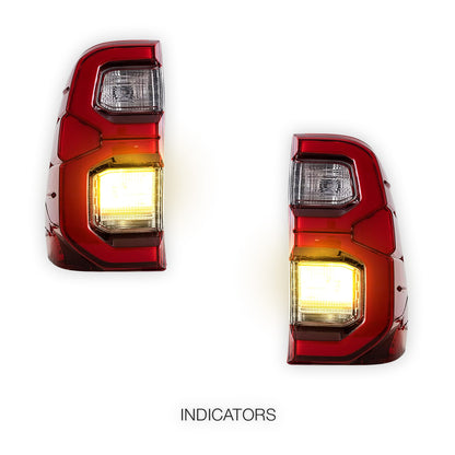Toyota Hilux N80 (2015 - 2020) LED Dynamic Start-Up Animation Upgrade Tail Lights LH + RH