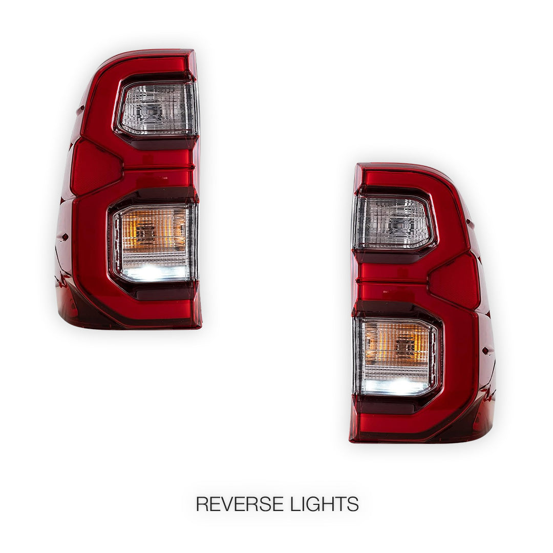 Toyota Hilux N80 (2015 - 2020) LED Dynamic Start-Up Animation Upgrade Tail Lights LH + RH