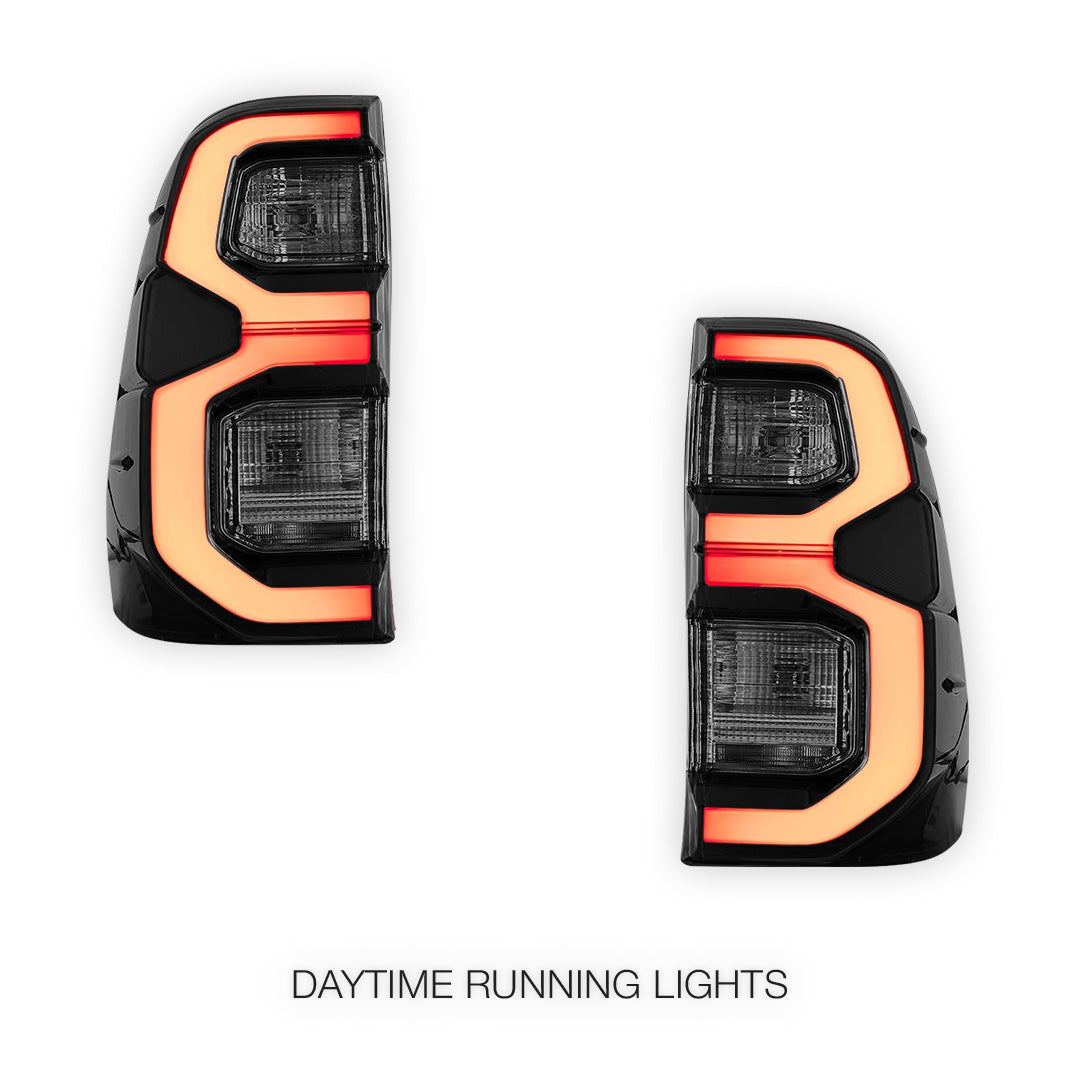 Toyota Hilux N80 (2015 - 2020) LED Dynamic Start-Up Animation Upgrade Tail Lights LH + RH