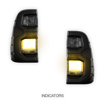 Toyota Hilux N80 (2015 - 2020) LED Dynamic Start-Up Animation Upgrade Tail Lights LH + RH