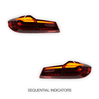 BMW 5 Series G30 (2017 - 2023) OLED Style Sequential LED Tail Lights LH + RH