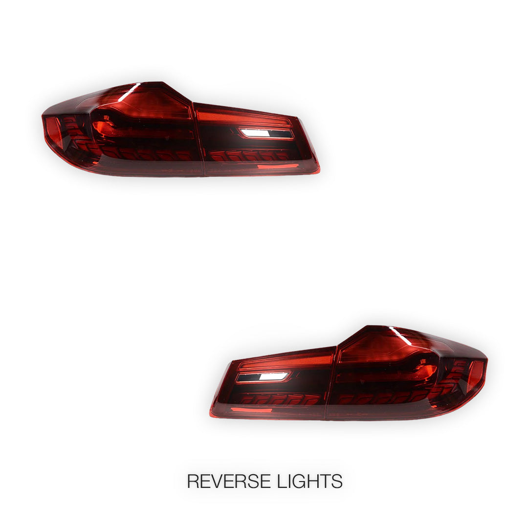 BMW 5 Series G30 (2017 - 2023) OLED Style Sequential LED Tail Lights LH + RH