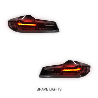 BMW 5 Series G30 (2017 - 2023) OLED Style Sequential LED Tail Lights LH + RH