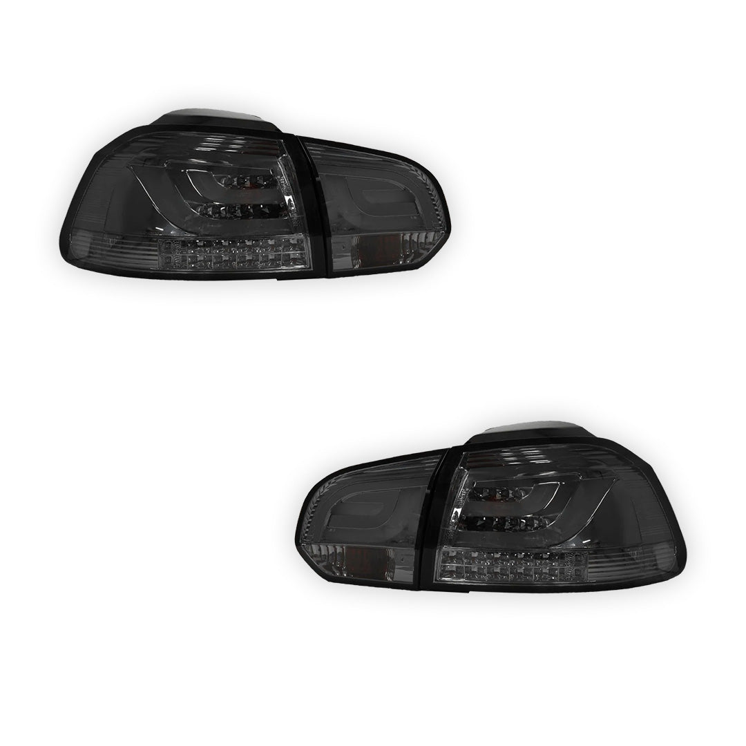 Volkswagen Golf MK6 (2009 - 2013) R Style Full Smoked 3D LED Tail Lights LH + RH