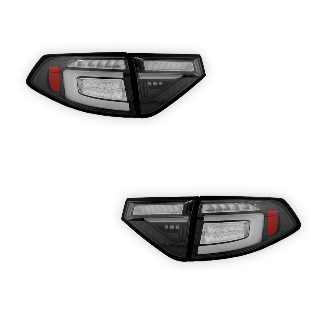 Subaru Impreza GR Hatchback (2008 - 2013) Black LED with Dynamic Signal Tail Lights LH + RH