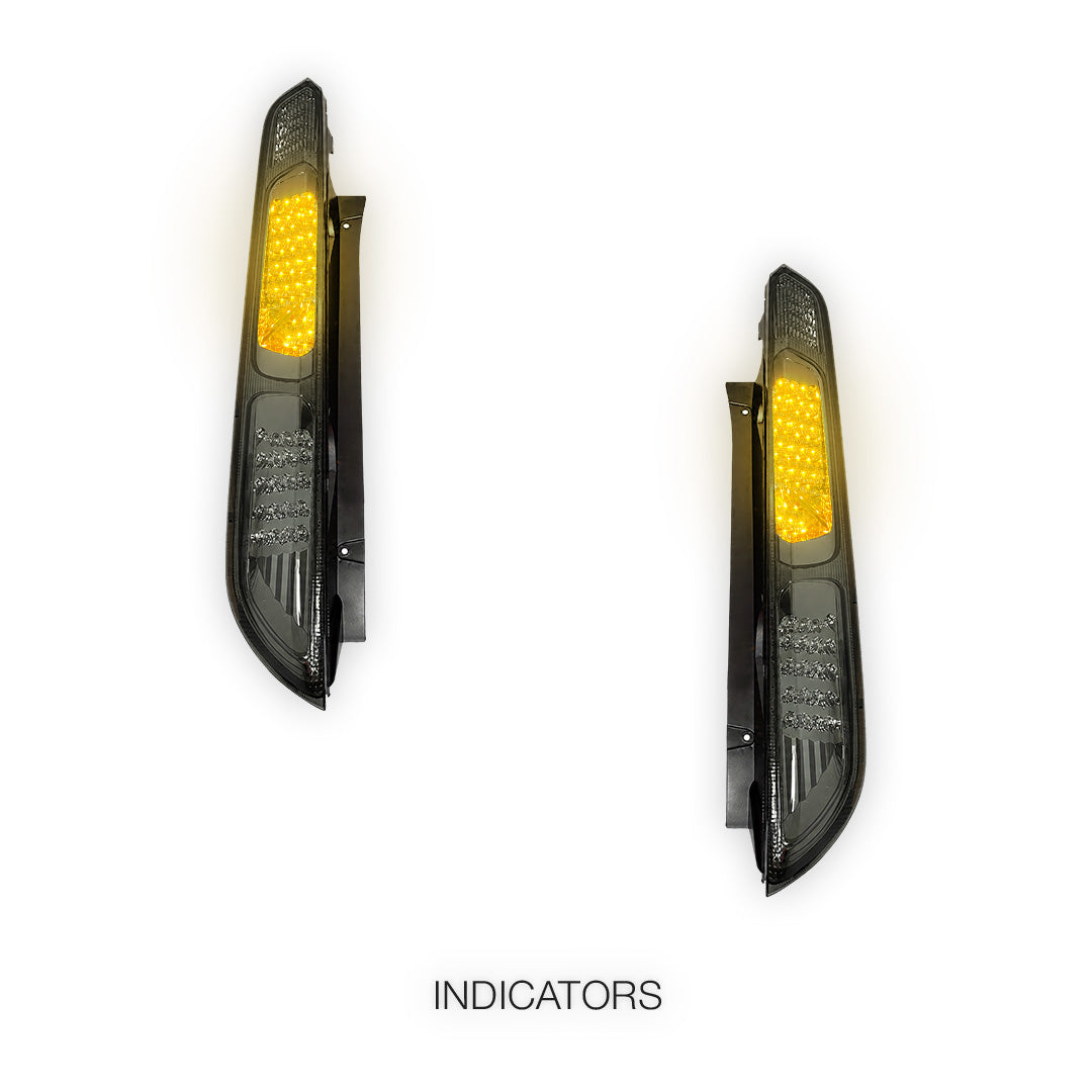 Ford Focus LV (2008 - 2010) Smoked / Black LED Tail Lights LH + RH