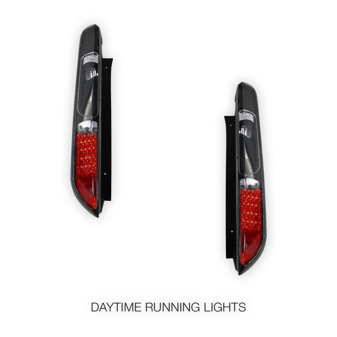 Ford Focus LV (2008 - 2010) Smoked / Black LED Tail Lights LH + RH