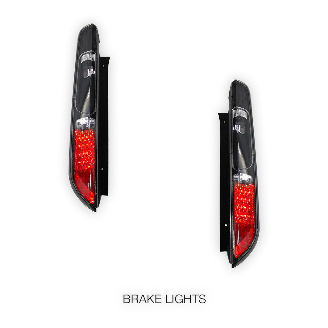 Ford Focus LV (2008 - 2010) Smoked / Black LED Tail Lights LH + RH