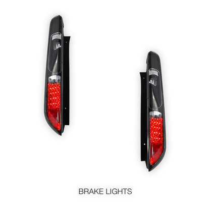 Ford Focus LV (2008 - 2010) Smoked / Black LED Tail Lights LH + RH