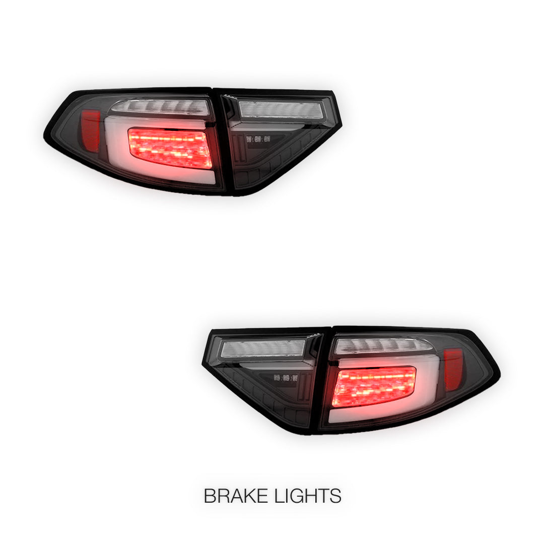 Subaru WRX GE / GH / GR / GV Hatchback (2008 - 2013) Black LED with Dynamic Signal Tail Lights LH + RH