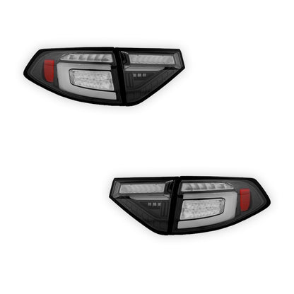 Subaru WRX GE / GH / GR / GV Hatchback (2008 - 2013) Black LED with Dynamic Signal Tail Lights LH + RH