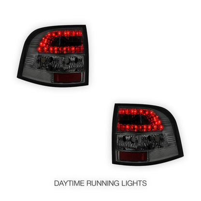 Holden Commodore VE / VF (2006 - 2018) Black / Smoke LED Tail Lights LH + RH