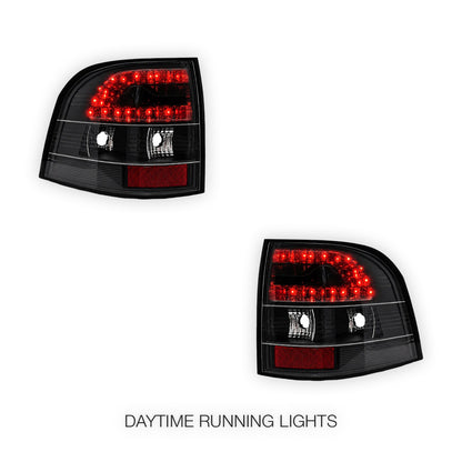 Holden Commodore VE / VF (2006 - 2018) Black / Smoke LED Tail Lights LH + RH