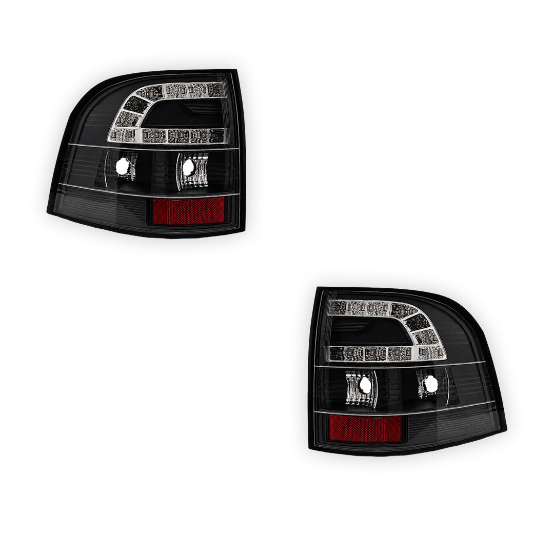 Holden Commodore VE / VF (2006 - 2018) Black / Smoke LED Tail Lights LH + RH