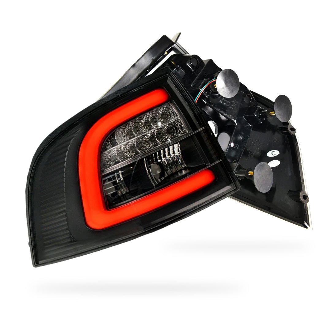 Holden Commodore VE / VF (2008 - 2016) Black 3D LED Tail Lights LH + RH