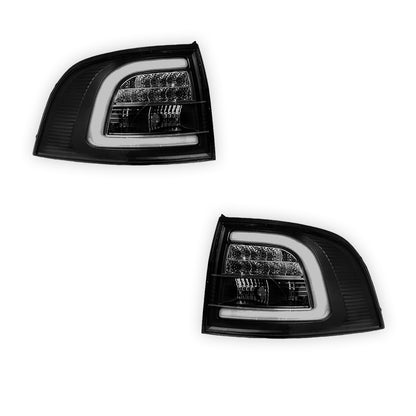 Holden Commodore VE / VF (2008 - 2016) Black 3D LED Tail Lights LH + RH