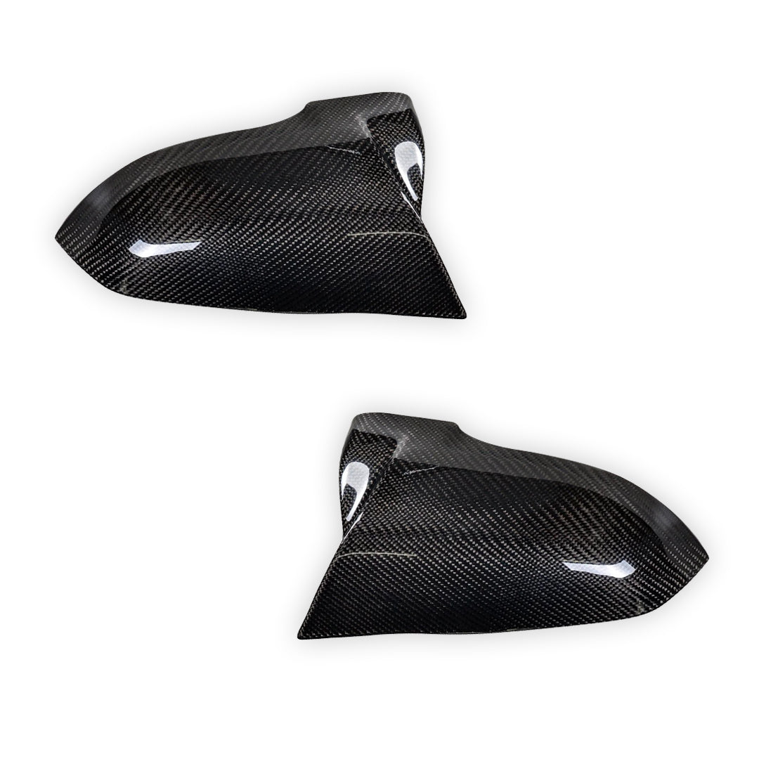 BMW X1 F48 (2015 - 2022) M Style Marble Carbon Fiber Replacement Door Mirror Cover Caps LH + RH