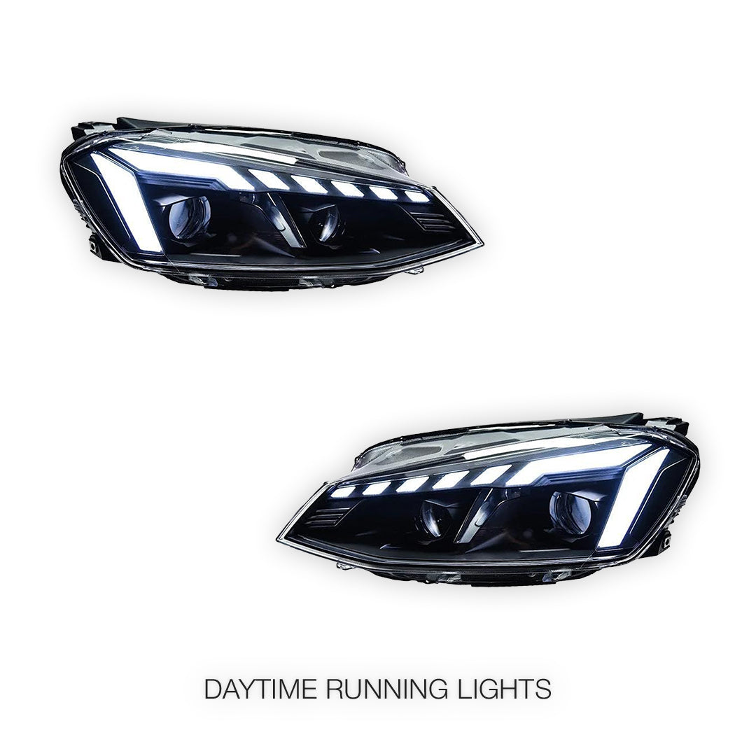 Volkswagen Golf MK7 (2013 - 2018) Animation DRL Projector Sequential Headlights LH + RH