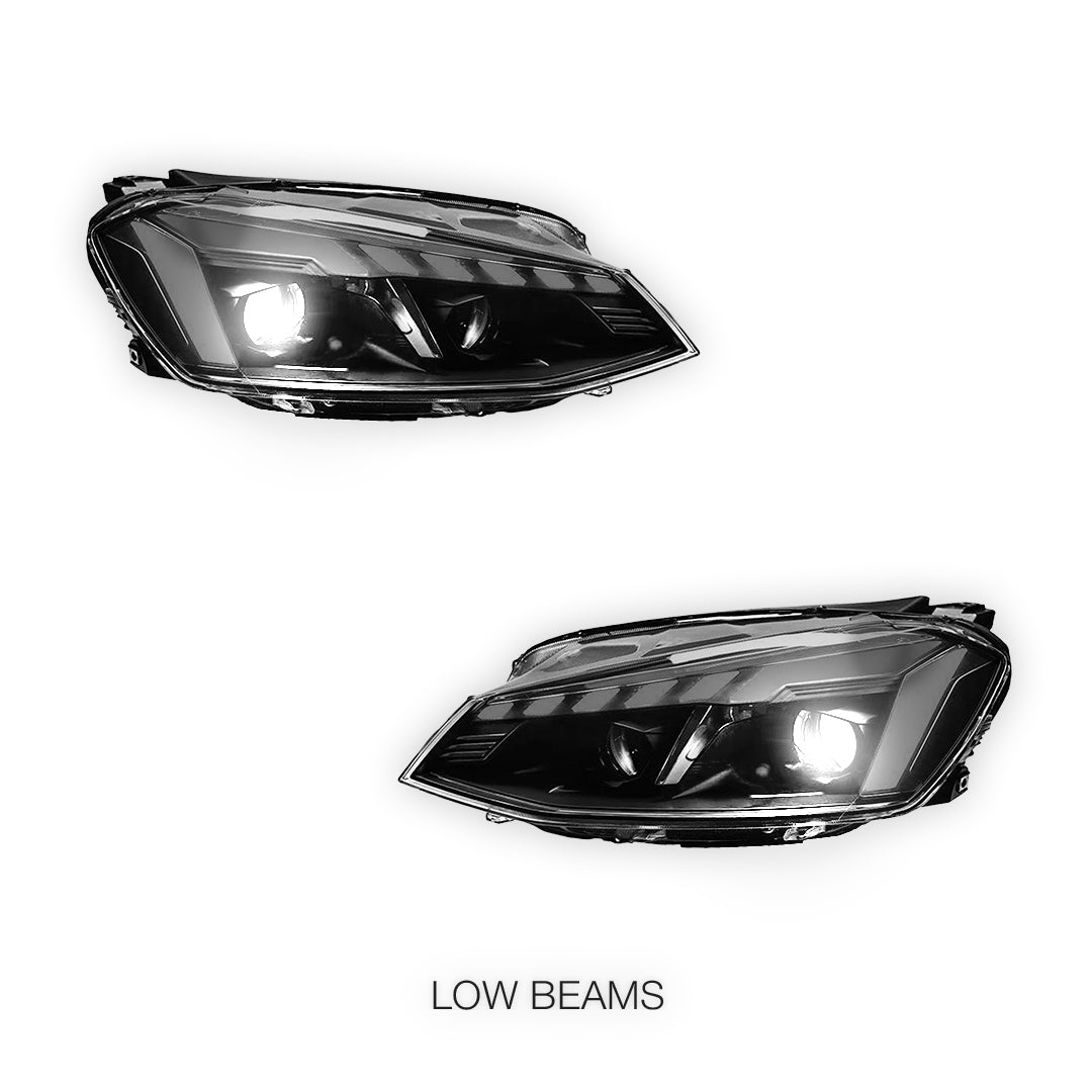 Volkswagen Golf MK7 (2013 - 2018) Animation DRL Projector Sequential Headlights LH + RH